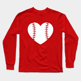 baseball heart Long Sleeve T-Shirt